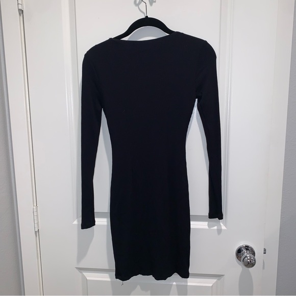 Privacy Please “Glendale” Lace Up Mini Dress in Black - Picture 4 of 7